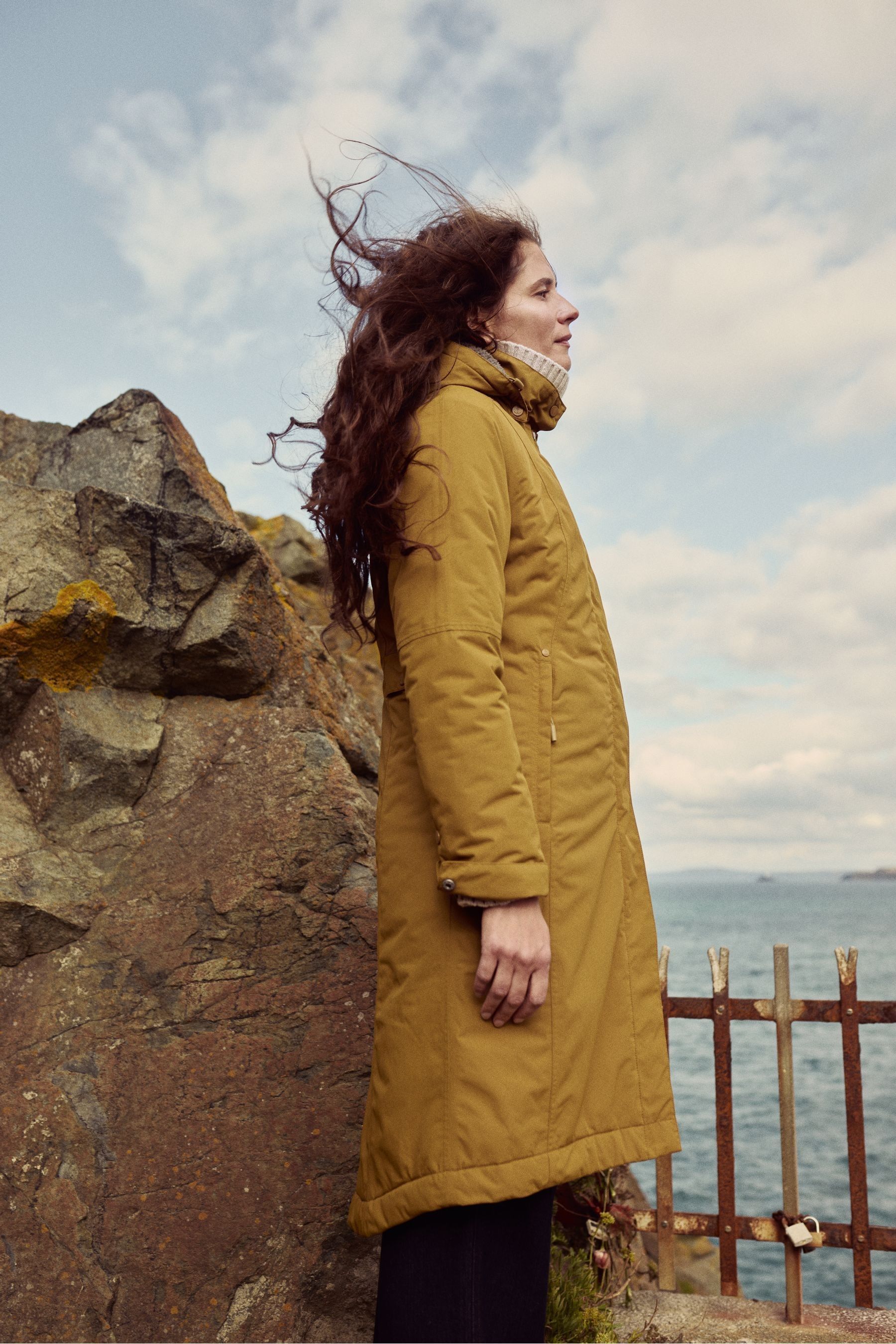 Seasalt Cornwall Oak Janelle Raincoat 16 Womens
