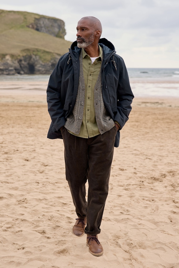 Seasalt Cornwall Blue Mens Horizon Coat - Image 2 of 5