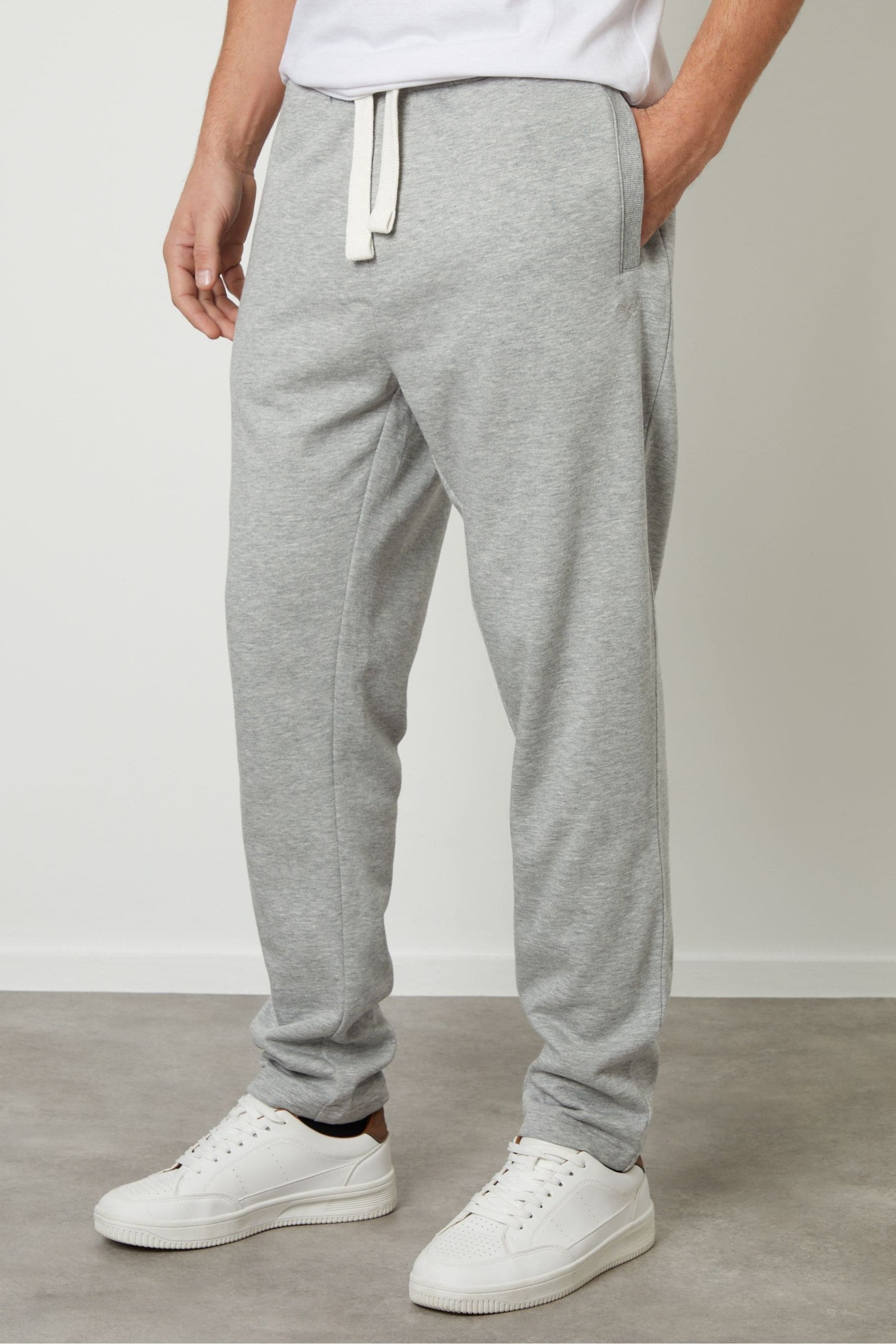 Buy Threadbare Grey Straight Leg Joggers from Next Luxembourg
