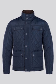 U.S. Polo Assn Blue U.S. Polo Assn. Mens Diamond Quilted Funnel Black Jacket - Image 7 of 10