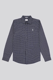 U.S. Polo Assn. Mens Blue Printed Shirt - Image 1 of 4