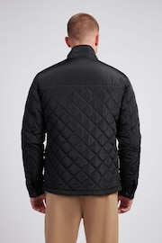 U.S. Polo Assn Black U.S. Polo Assn. Mens Diamond Quilted Funnel Black Jacket - Image 4 of 11