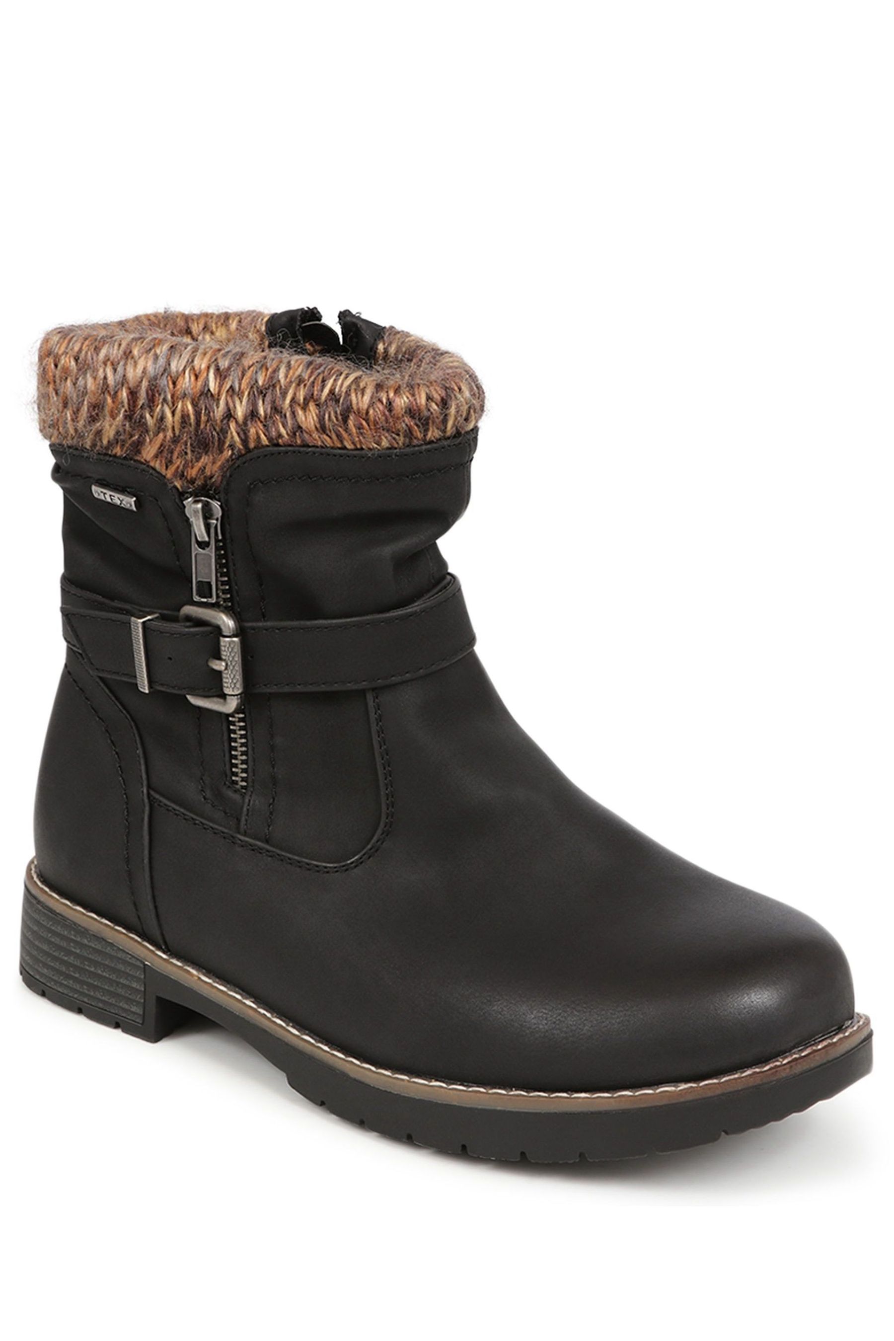 Knitted cuff boots clearance