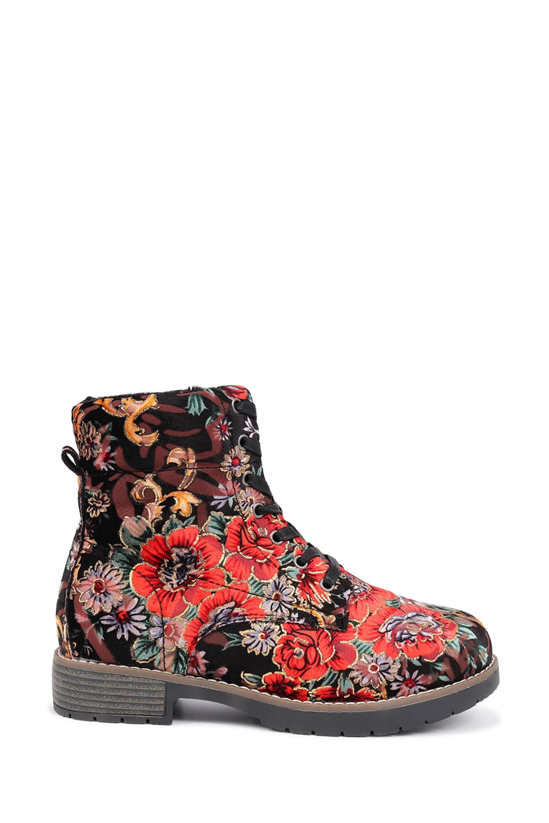 Pavers Red Ashbourne Extra Wide Boots
