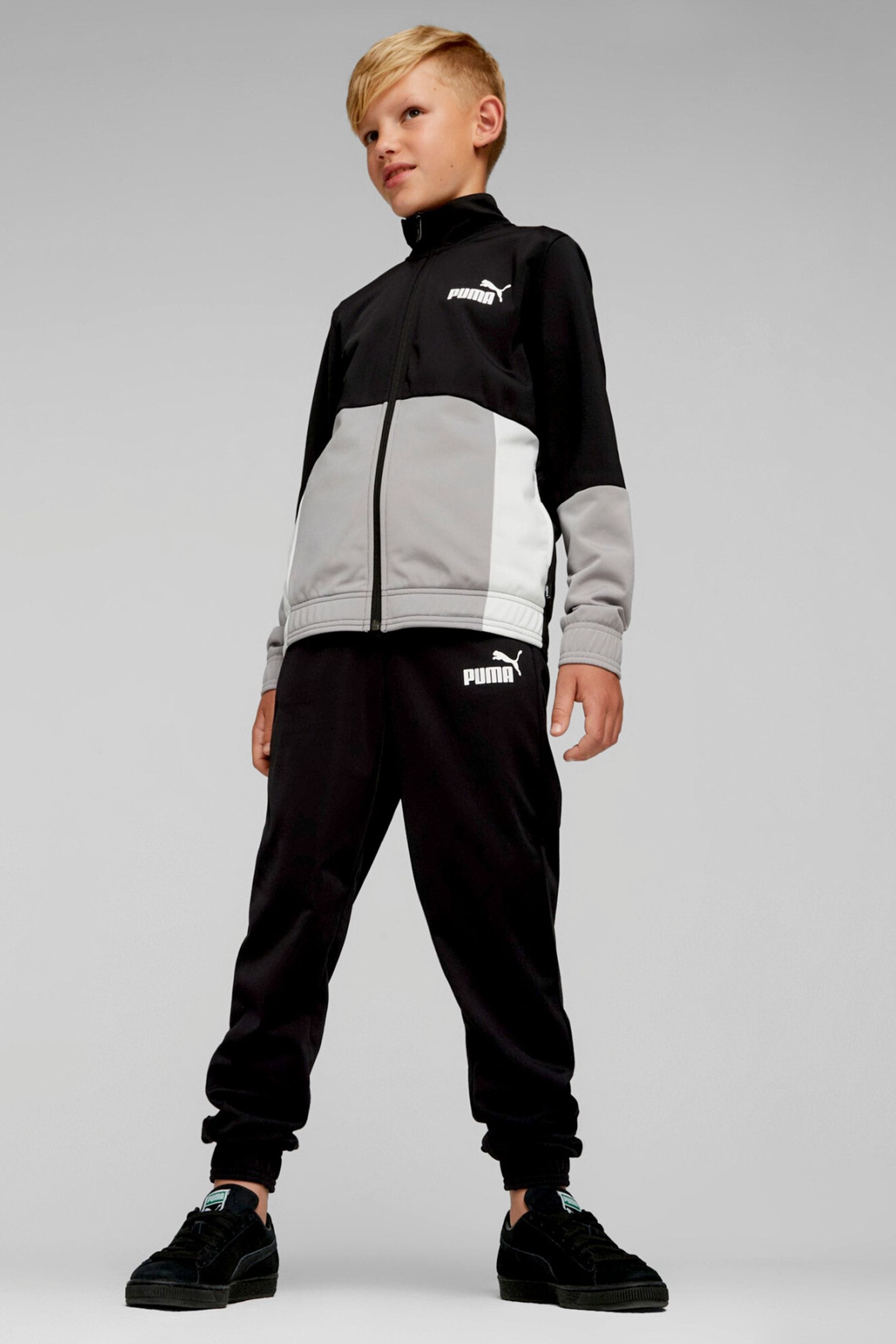 Buy Puma Black Kids Boys Colourblock Poly Suit from Next Singapore