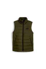 Puma Green Mens Essentials Padded Vest - Image 6 of 6