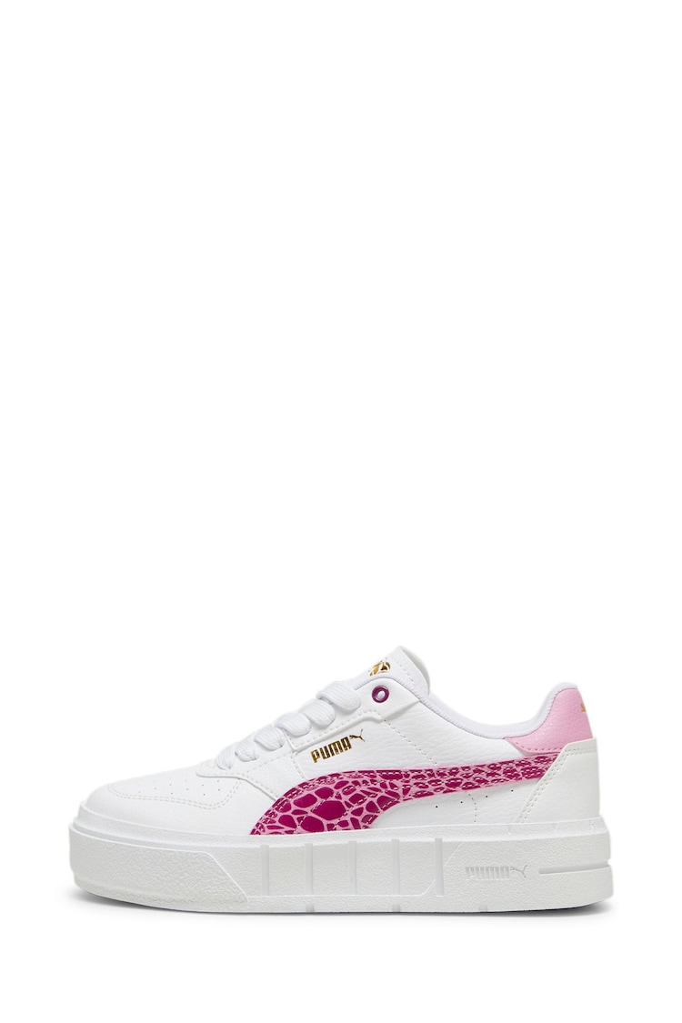 Puma White Kids Girls Cali Court Animal Sneakers - Image 2 of 6