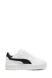 Puma White Kids Girls PUMA Cali Court Animal Print Sneakers - Image 1 of 6