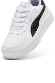 Puma White Kids Girls PUMA Cali Court Animal Print Sneakers - Image 5 of 6