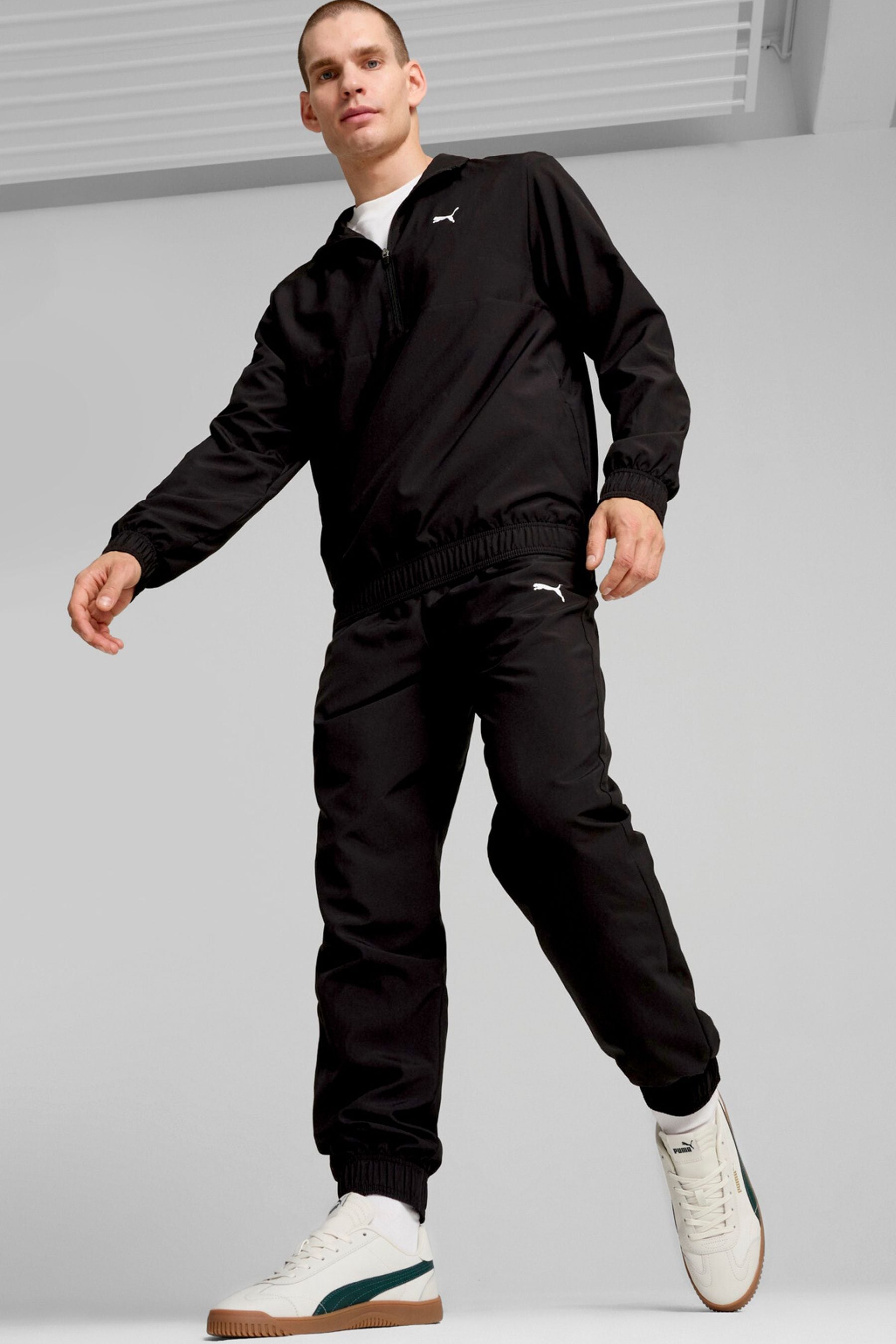 Puma tracksuit mens quarter zip deals