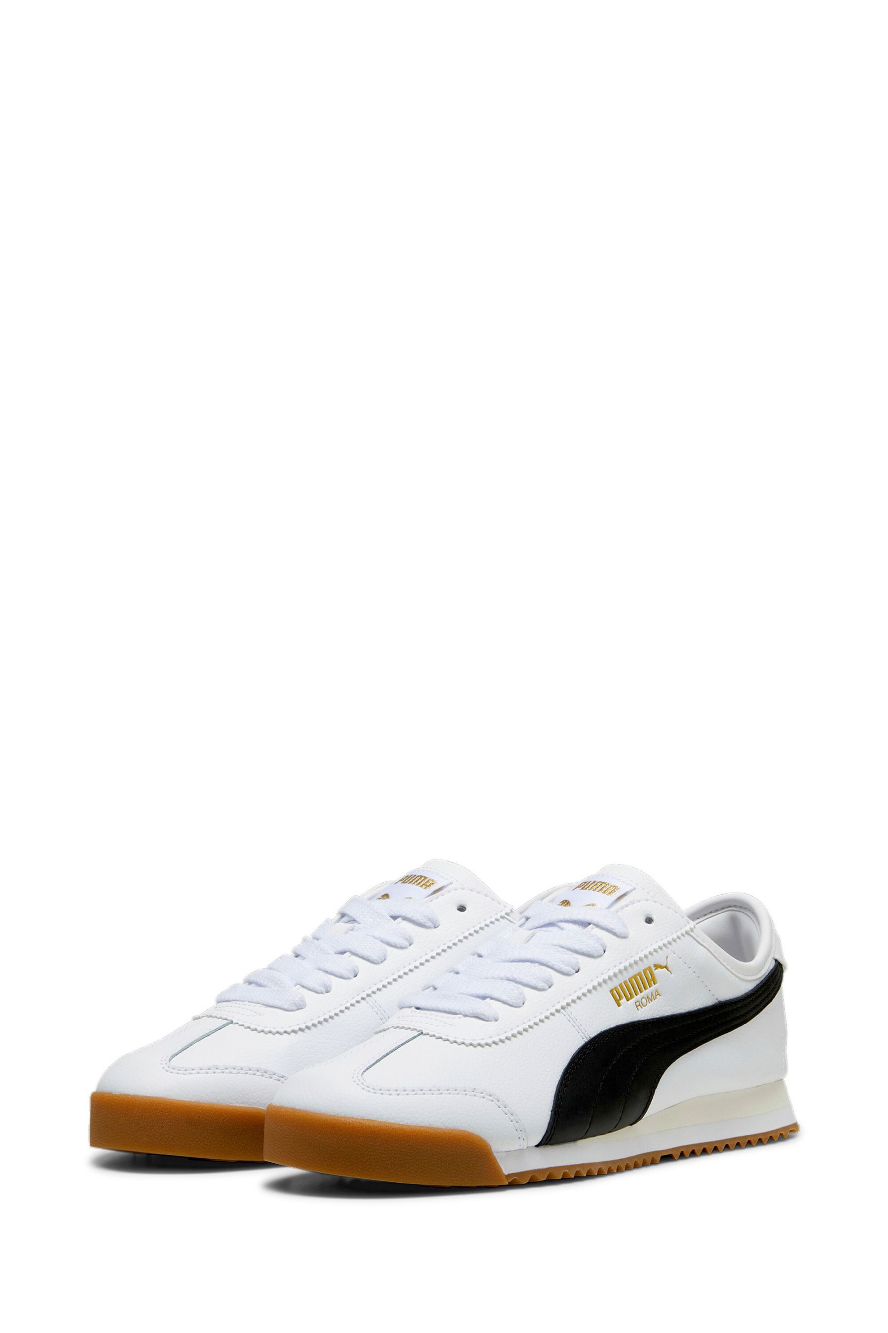 Puma roma white and gold online