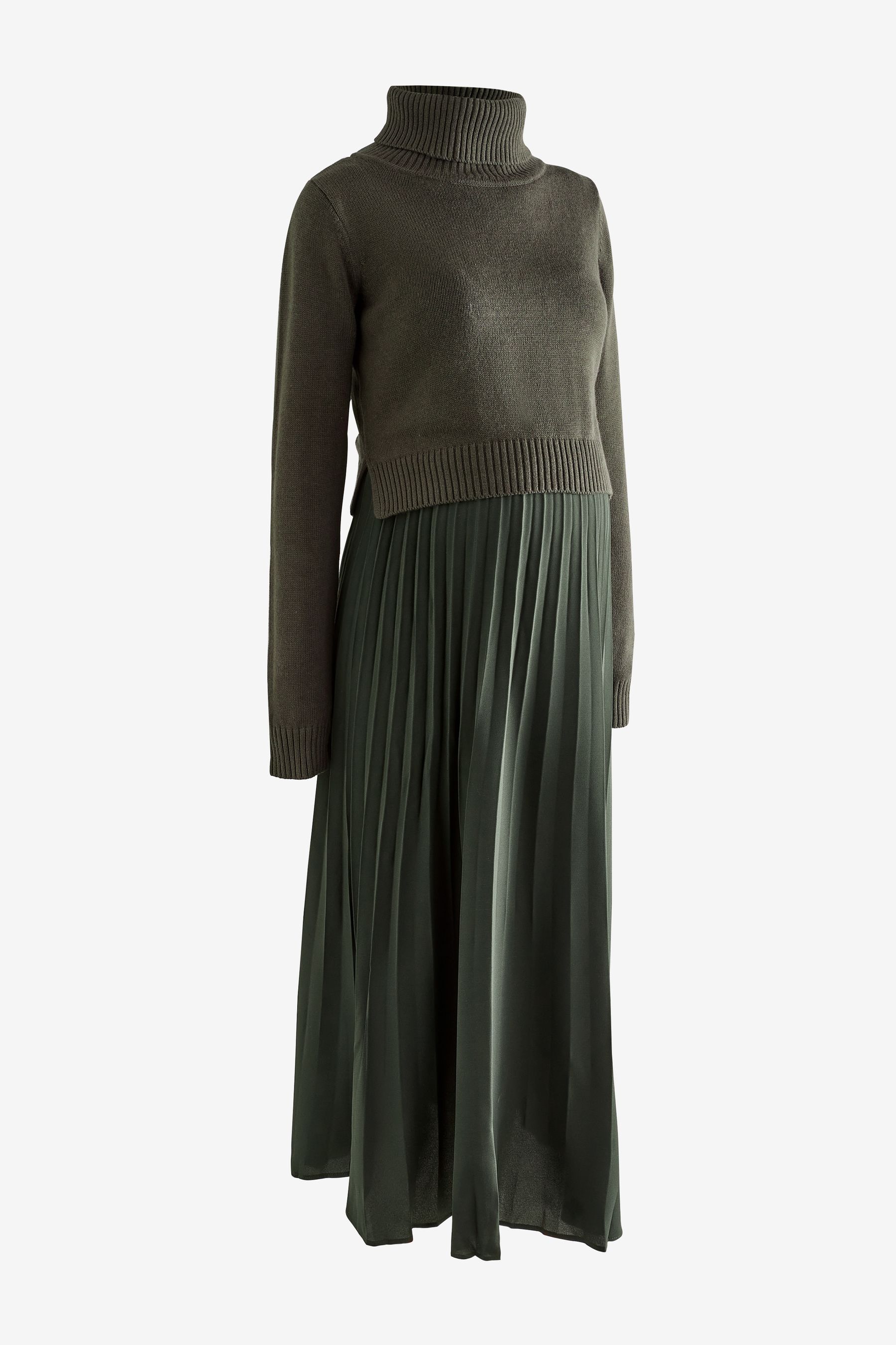 Buy Seraphine Green Maternity Knit Top With Pleated Skirt from Next Malta