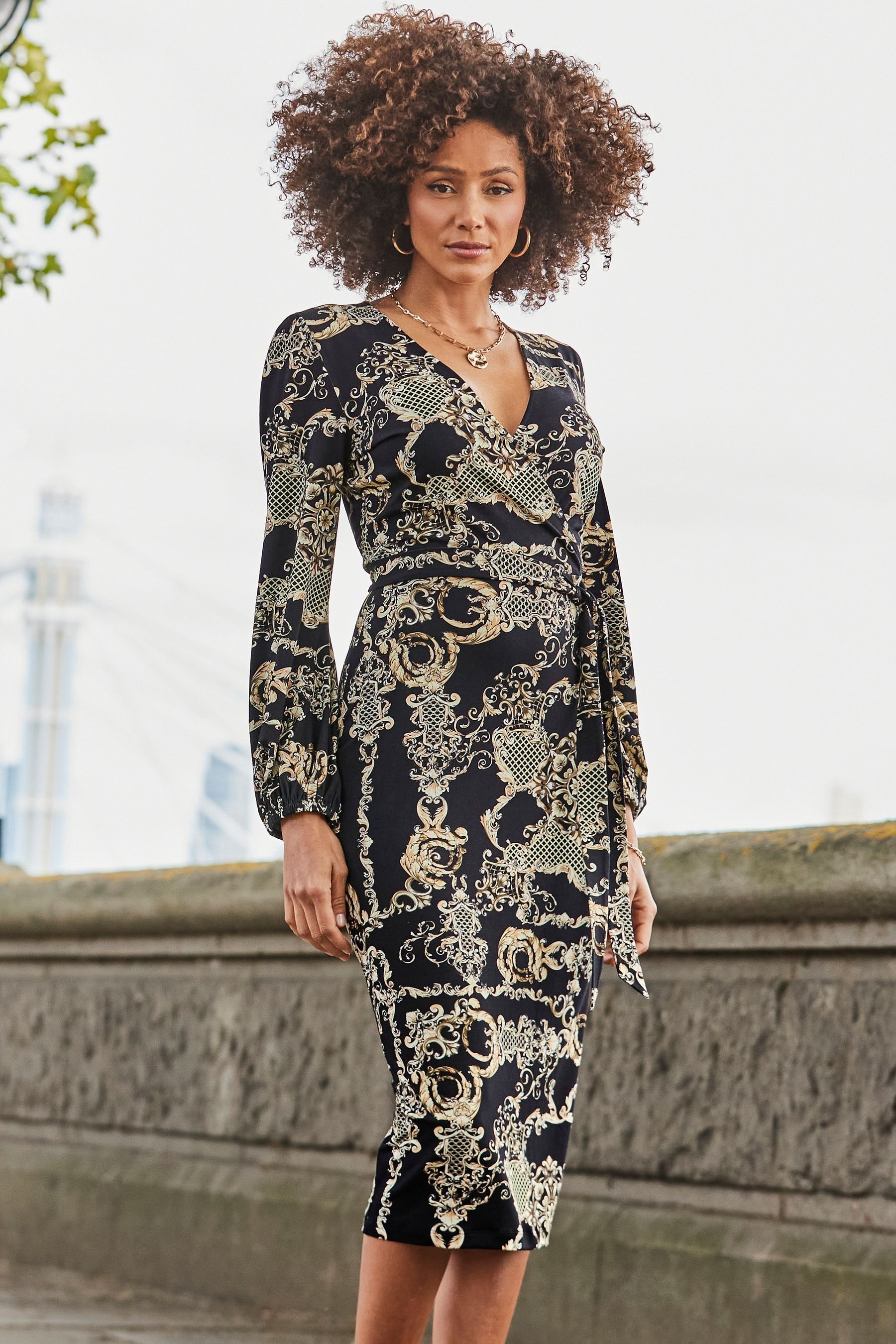Long sleeve wrap dress australia shop