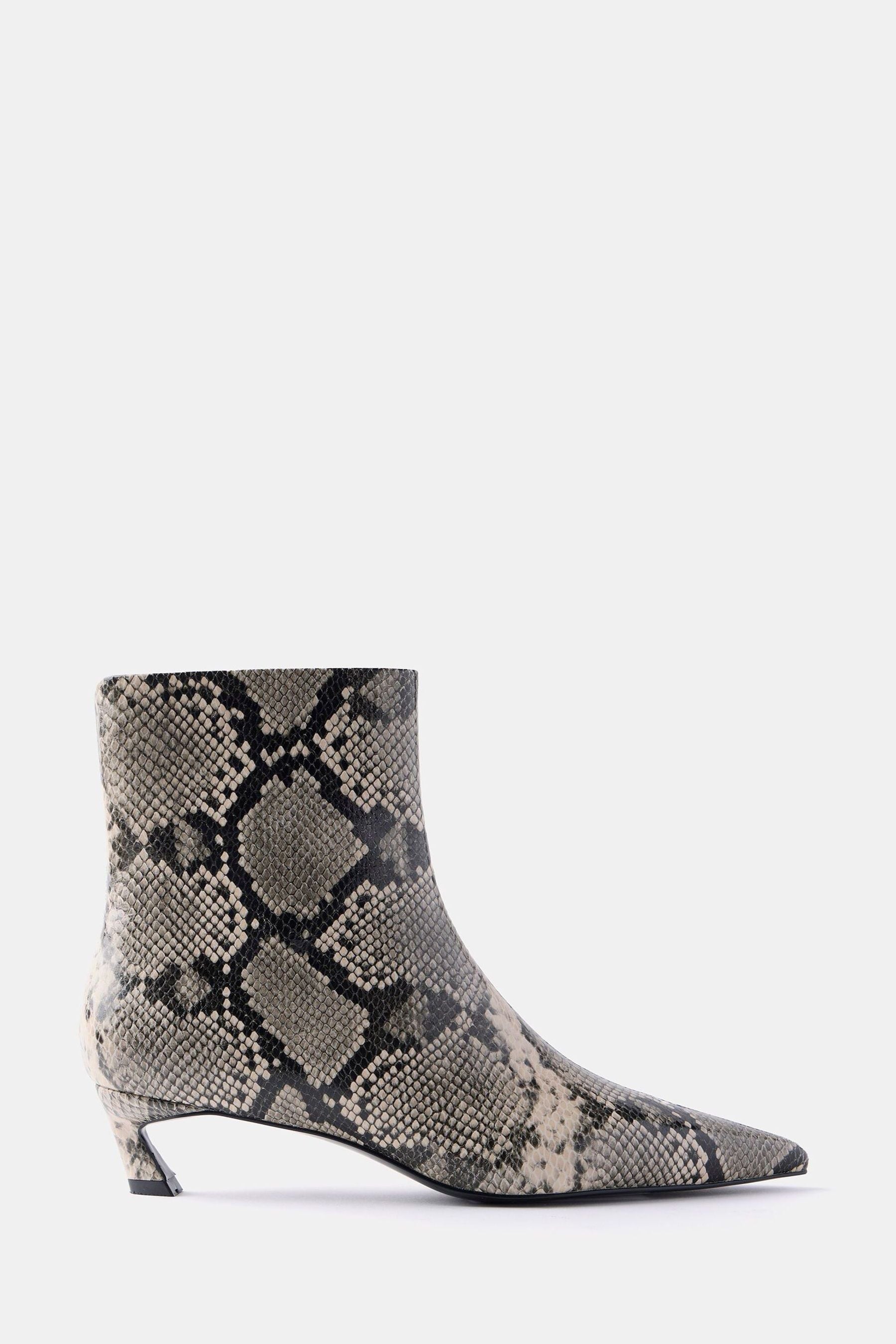 Buy Mint Velvet Animal Leather Snake Print Ankle Boots from Next Luxembourg