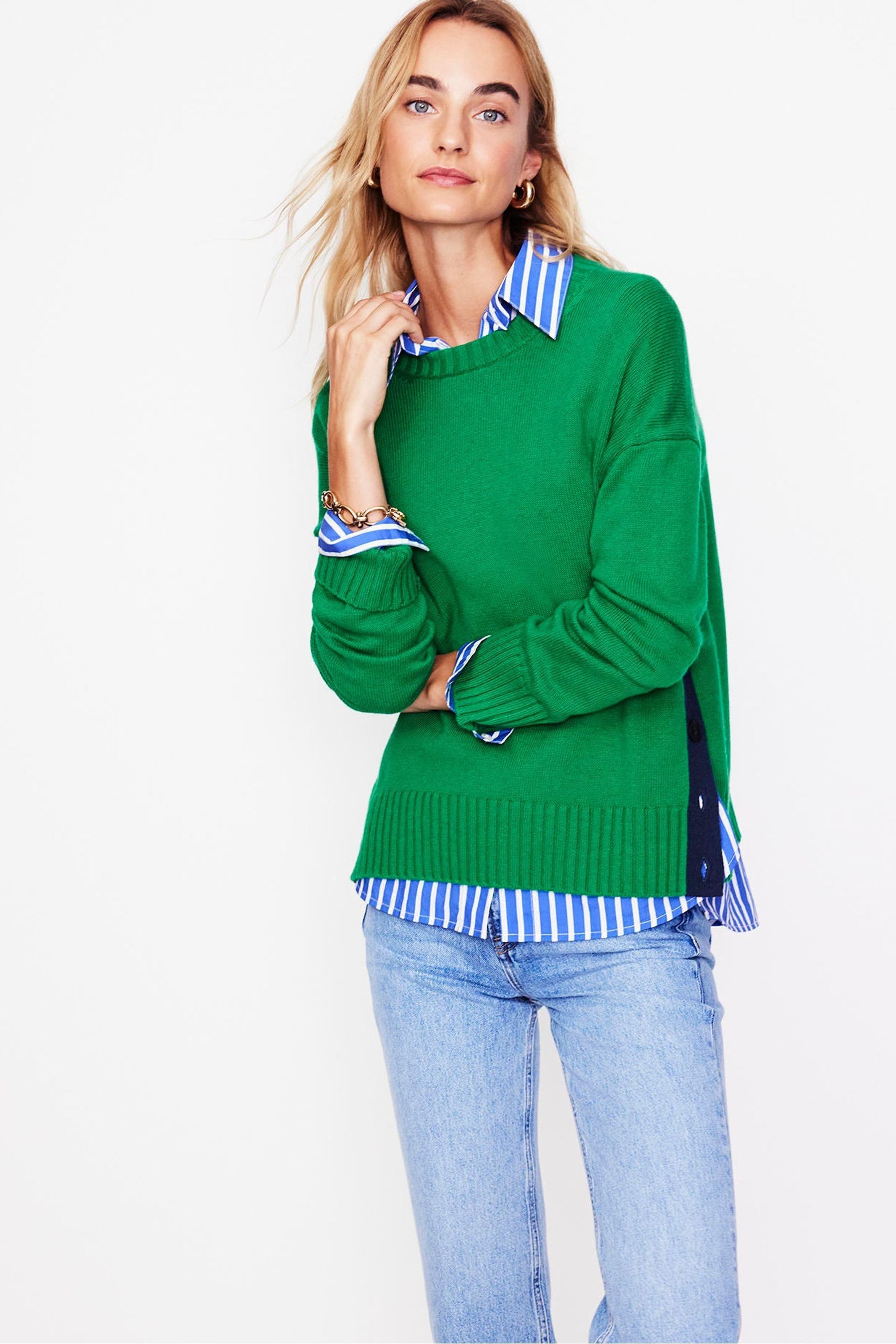Boden green jumper on sale