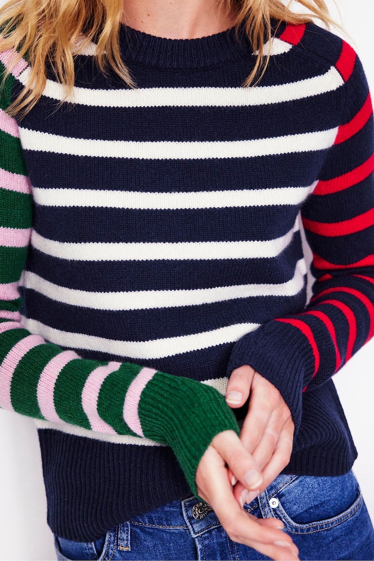 Boden Blue Olivia Merino Jumper - Image 2 of 5