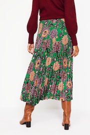 Boden Green Camilla Pleated Midi Skirt - Image 3 of 6