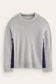 Boden Grey Zia Button Side Jumper - Image 5 of 6