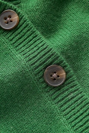 Boden Green Pleated Cashmere Cardigan - Image 6 of 6