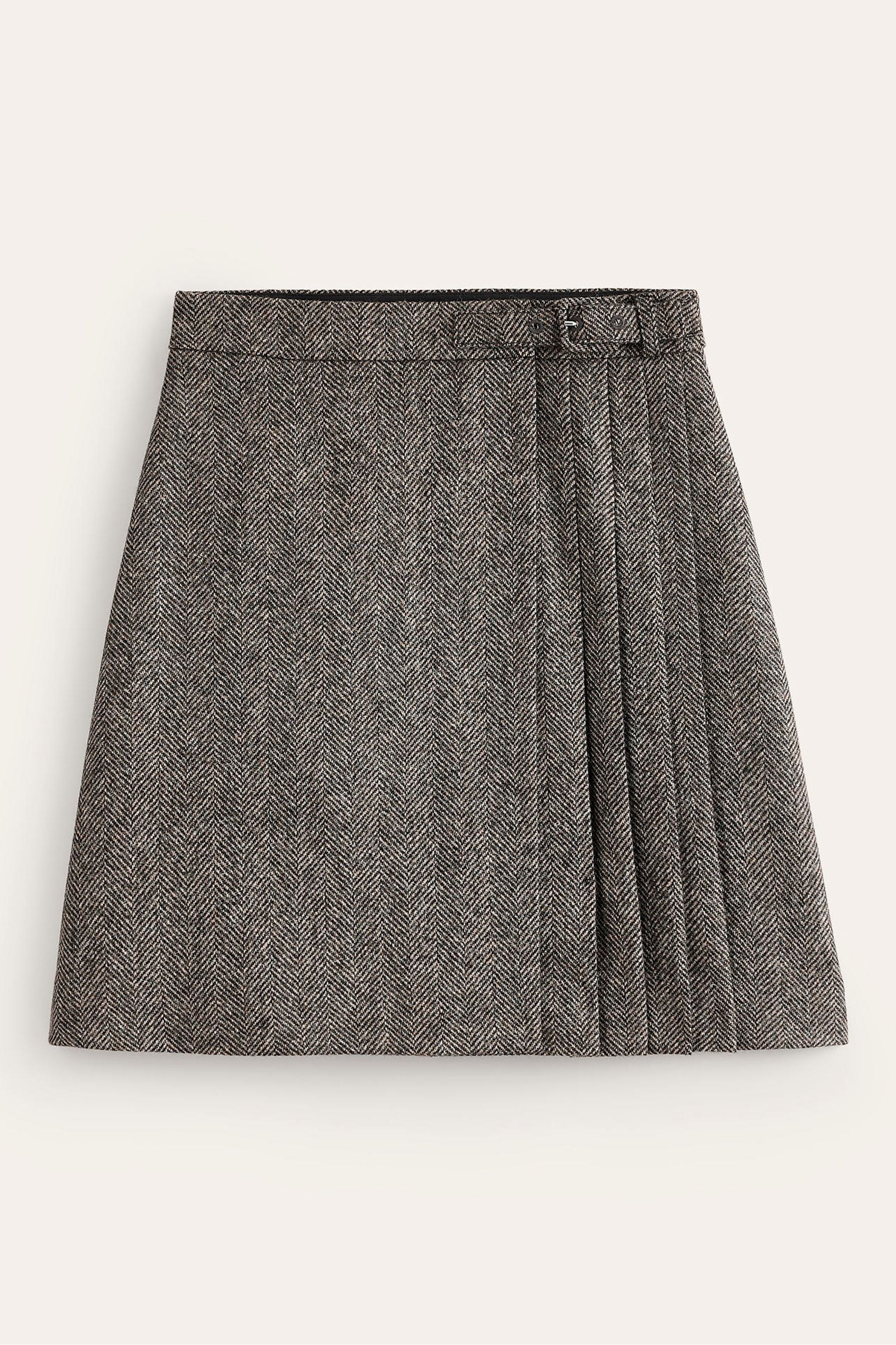 Buy Boden Brown Helen Buckled Kilt Skirt from Next Austria