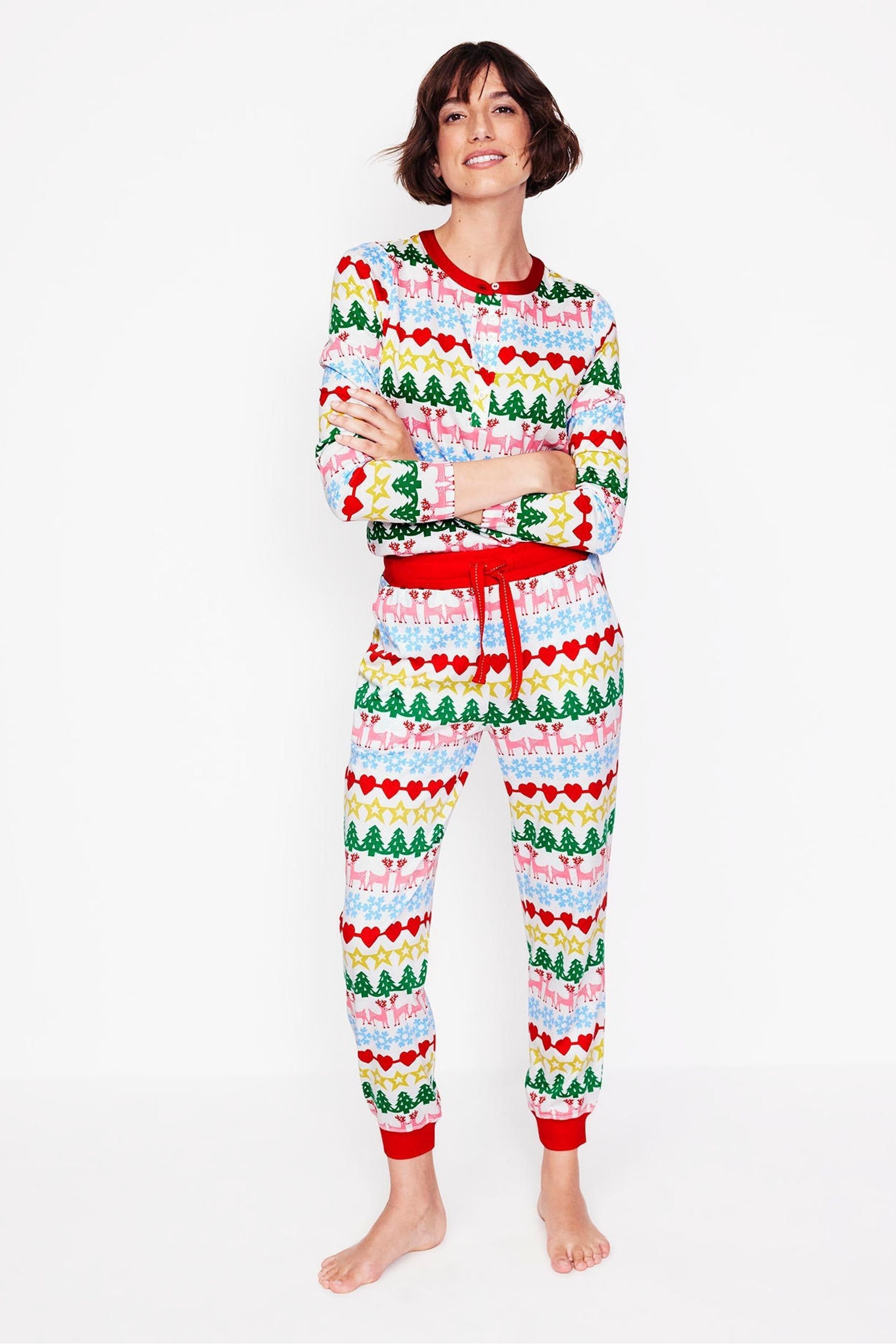 Boden Women s Jersey All Christmas Nightwear Pyjama Bottoms