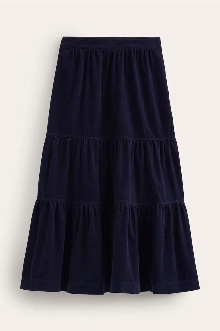 Boden Blue Viv Cord Tiered Maxi Skirt - Image 5 of 5