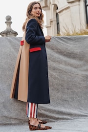 Boden Colourblock Midi Coat - Image 1 of 6