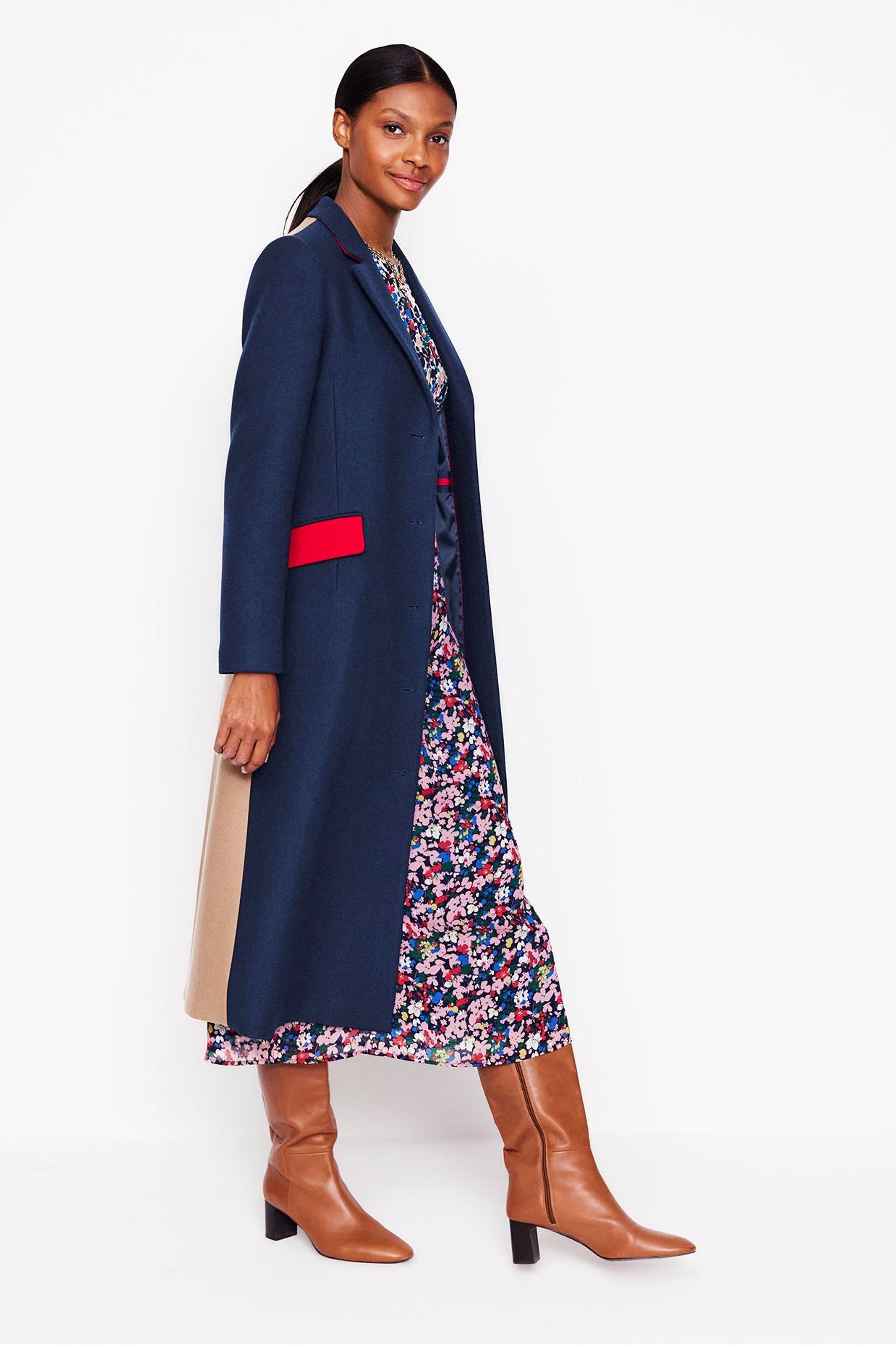 Boden colorblock coat shop