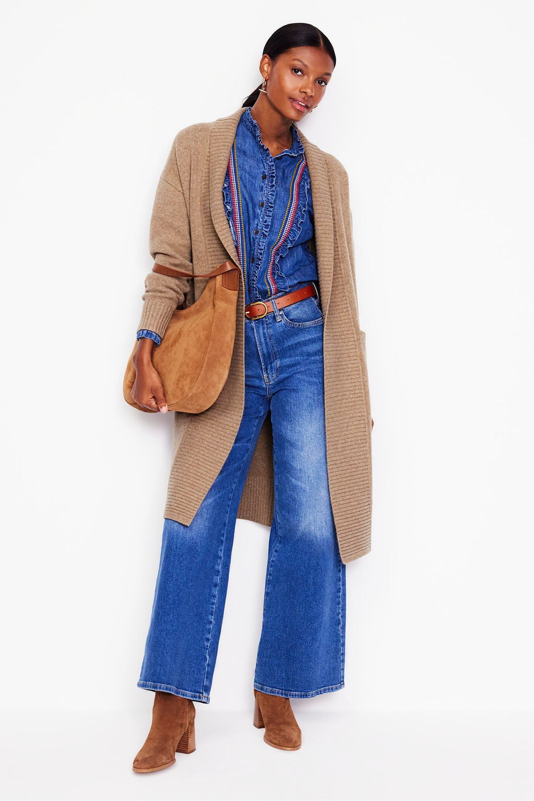 Longline merino cardigan online