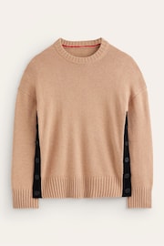 Boden Brown Zia Button Side Jumper - Image 5 of 6