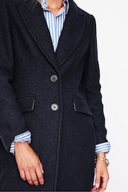 Boden Blue Chichester Textured Coat - Image 3 of 5