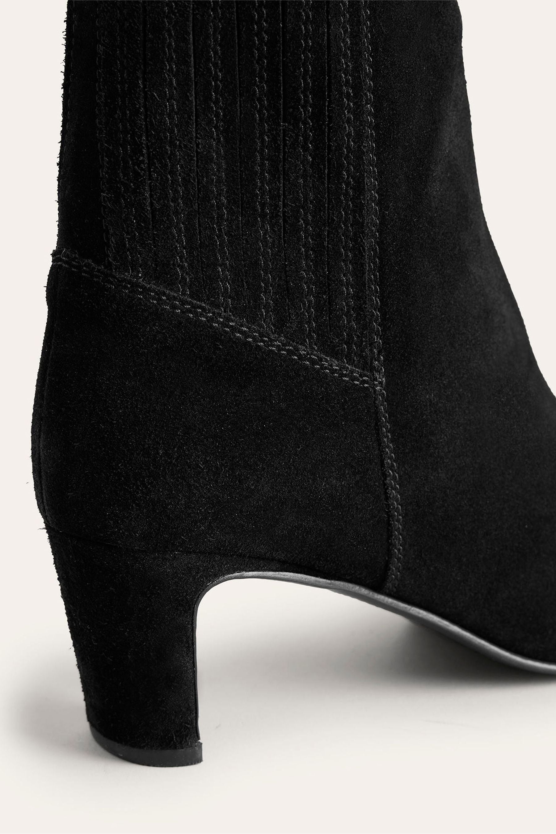 Buy Boden Black Back Panel Heeled Ankle Boots from Next Luxembourg