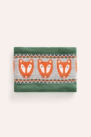 Boden Green Fox Fair Isle Knitted Snood Scarf - Image 1 of 3