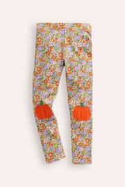 Boden Purple Pumpkin Appliqué Leggings - Image 2 of 4