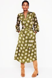 Boden Green Jasmine Satin Midi Dress - Image 5 of 6