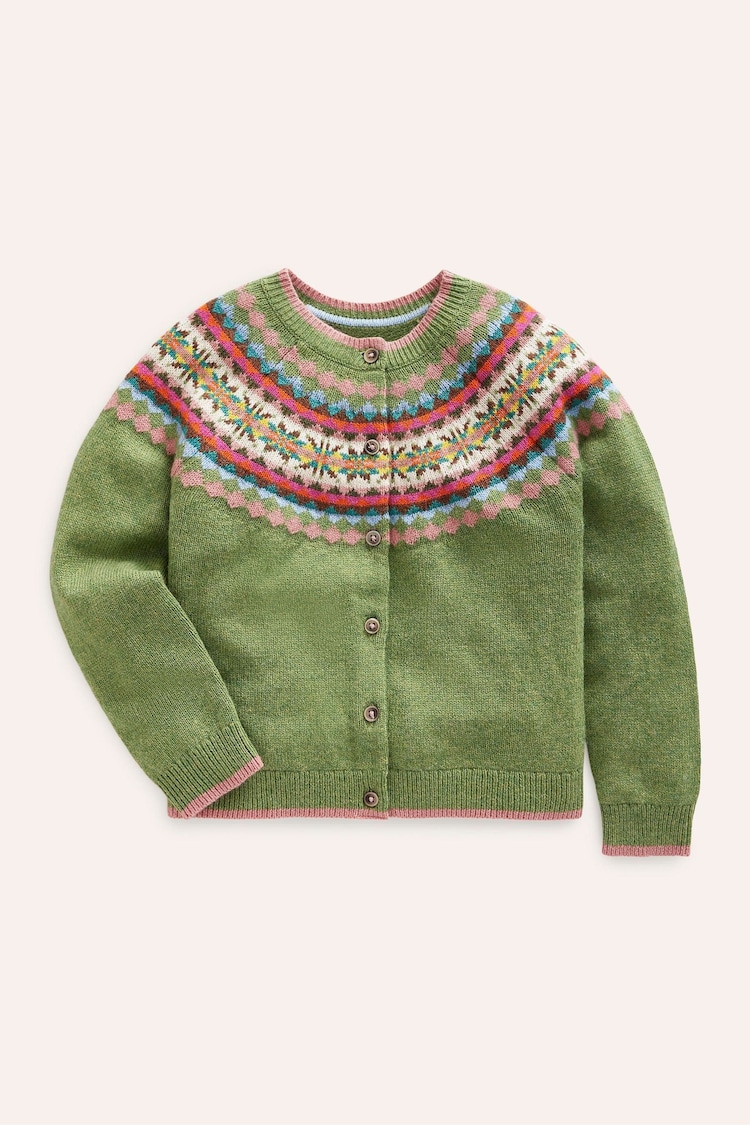 Boden Green Edie Fair Isle Cardigan - Image 1 of 3