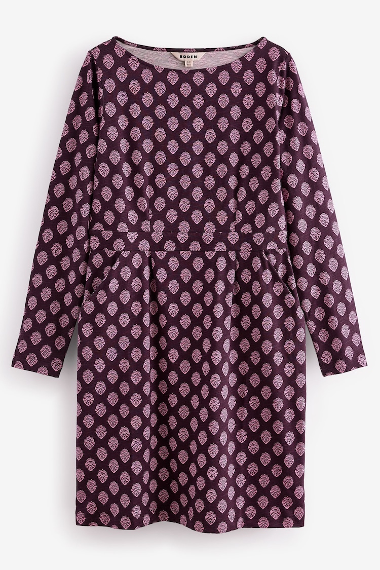 Boden Purple Florrie Long Sleeve Dress - Image 1 of 1