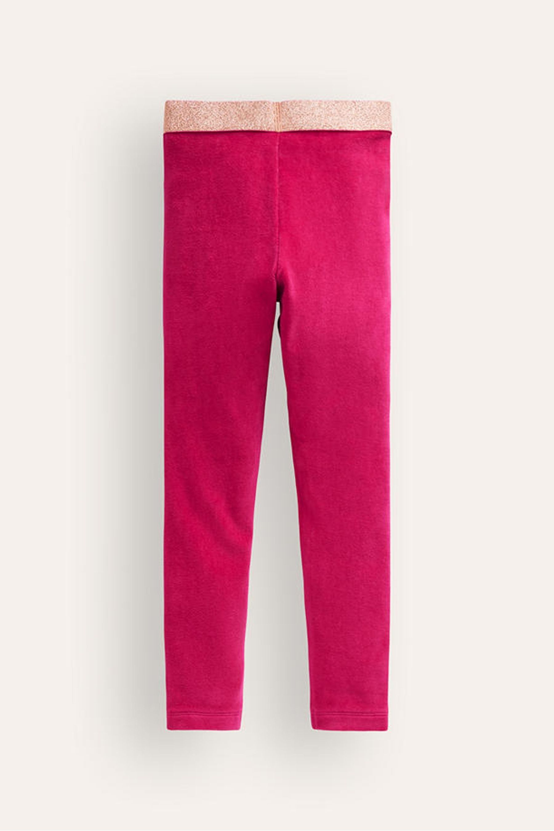 Boden Pink Velvet Leggings