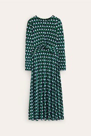 Boden Blue Twisted Waist Jersey Dress - Image 6 of 6