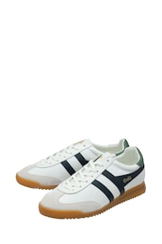 Gola White Mens Torpedo Leather Lace-Up Trainers - Image 2 of 4