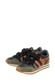 Gola Black Kids Daytona Pure Strap Recycled PU Trainers - Image 1 of 4