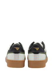 Gola snow white Mens Contact Leather Lace-Up Trainers - Image 3 of 4