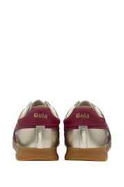 Gola Gold Ladies Torpedo Glimmer Leather Lace-Up Trainers - Image 3 of 4