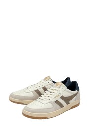 Gola White Mens Hawk Leather Lace Up Trainers - Image 4 of 4