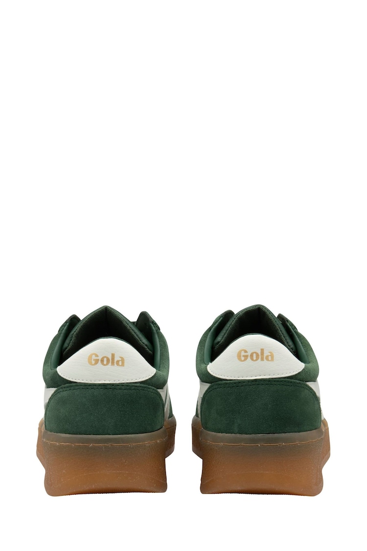 Gola Green Ladies Grandslam Suede Leather Trainers - Image 2 of 4