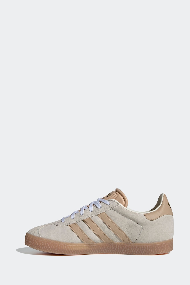 adidas Originals Brown Junior Gazelle Trainers - Image 2 of 8