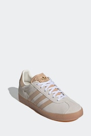 adidas Originals Brown Junior Gazelle Trainers - Image 3 of 8