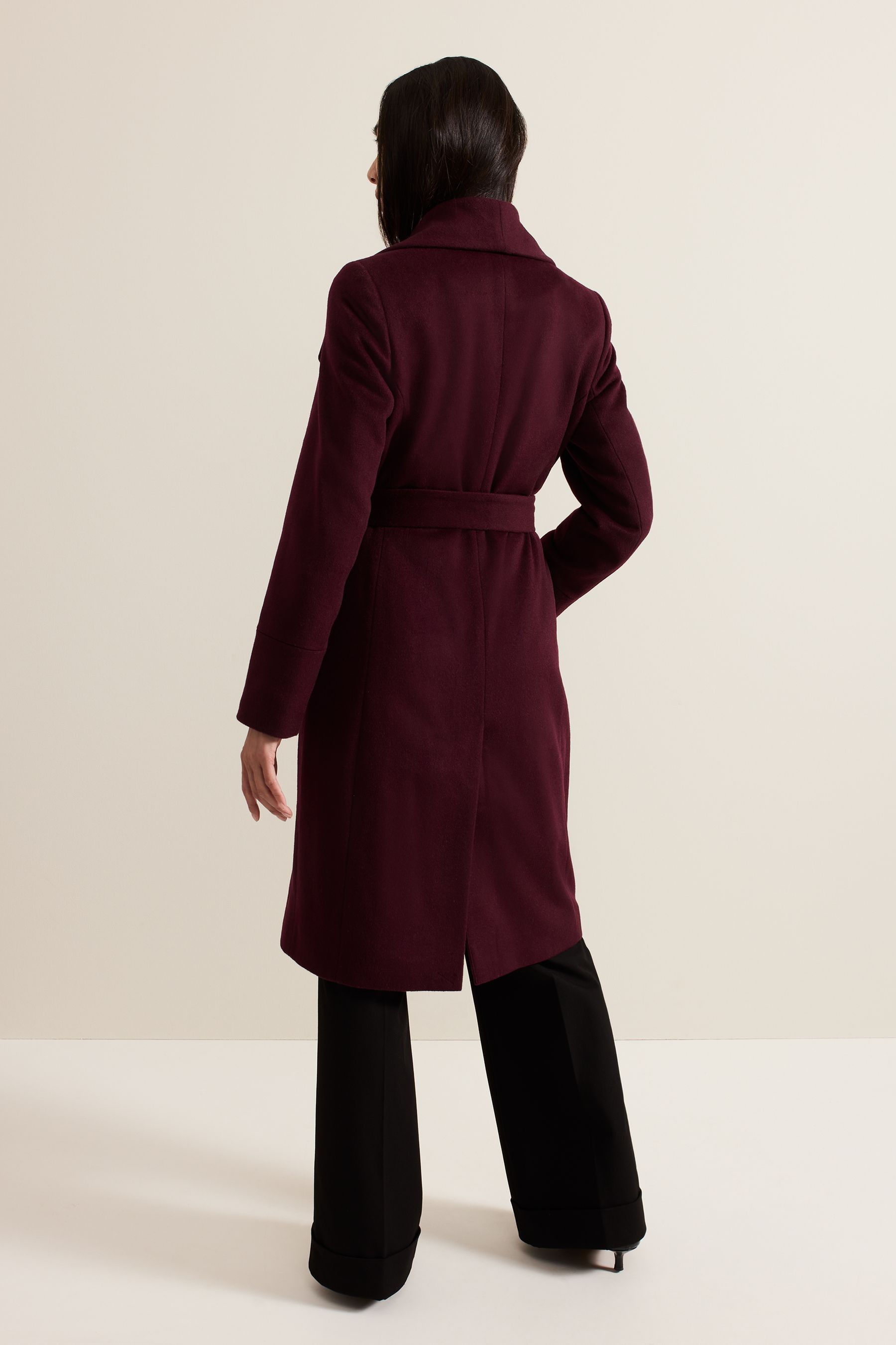 Buy Phase Eight Red Nicci Belted Wool Coat from the Next UK online shop