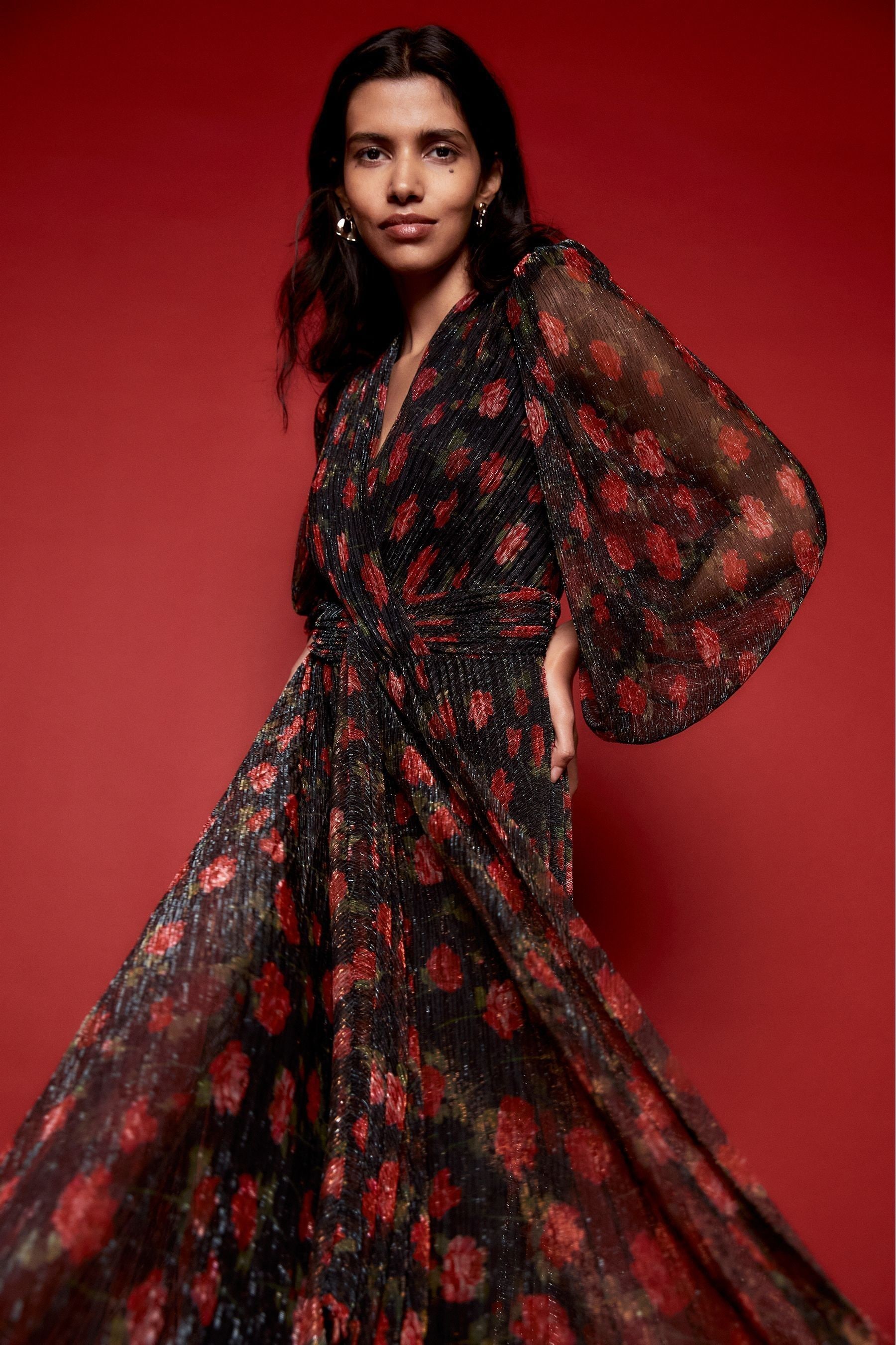 Maxi wrap dress uk online