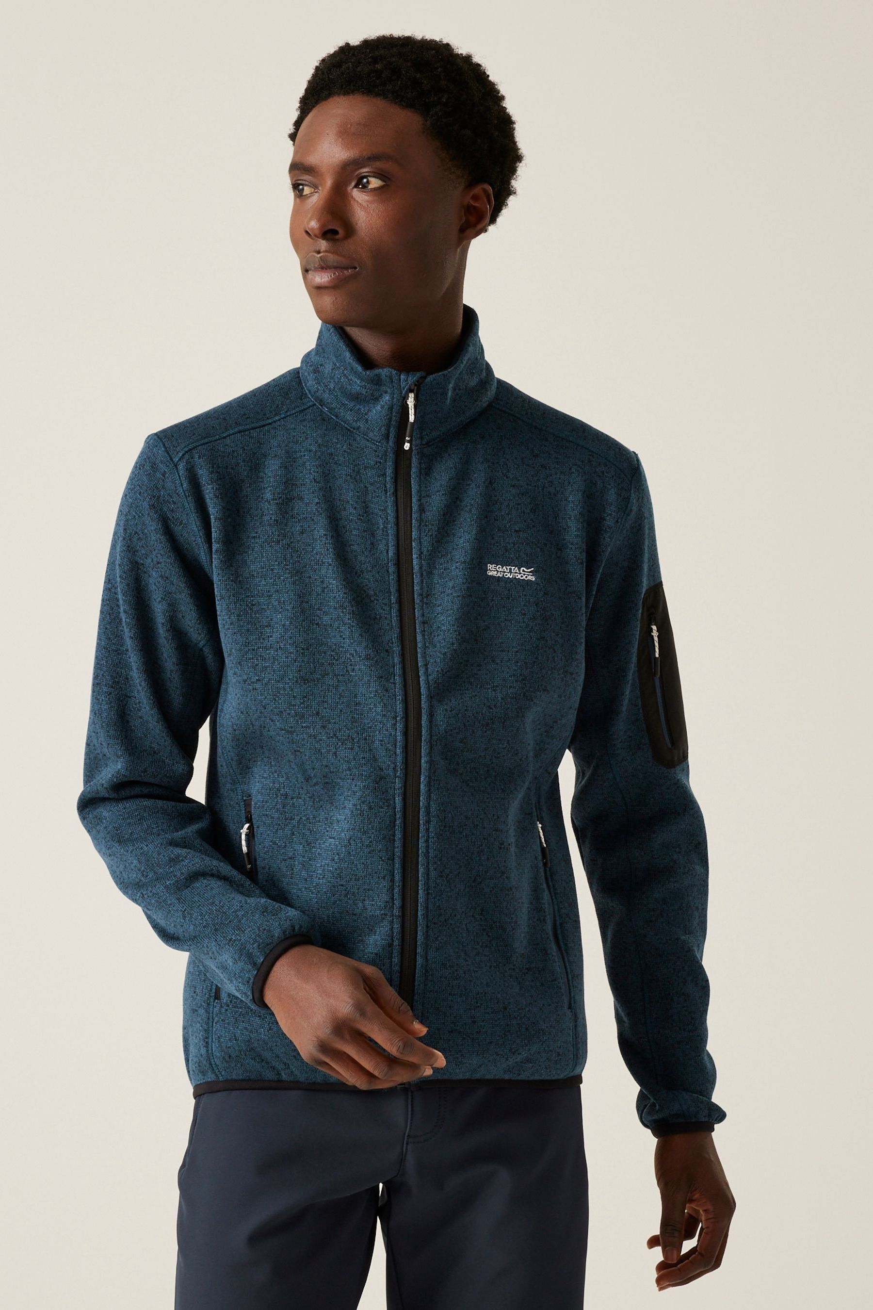 Buy Regatta Blue Mens Newhill Full Zip Fleece from Next Luxembourg